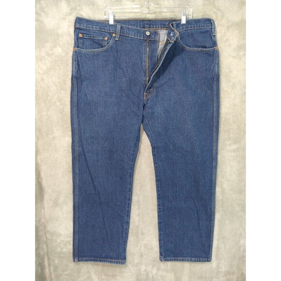 Levi's Other - Levis Jeans Mens 44x32 Blue Denim Western Fit Straight Leg High Rise Stretch